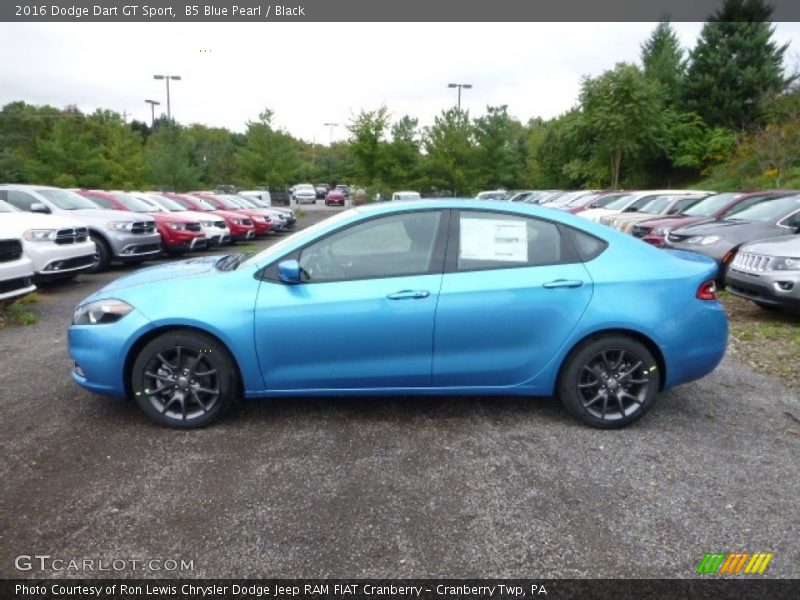 B5 Blue Pearl / Black 2016 Dodge Dart GT Sport