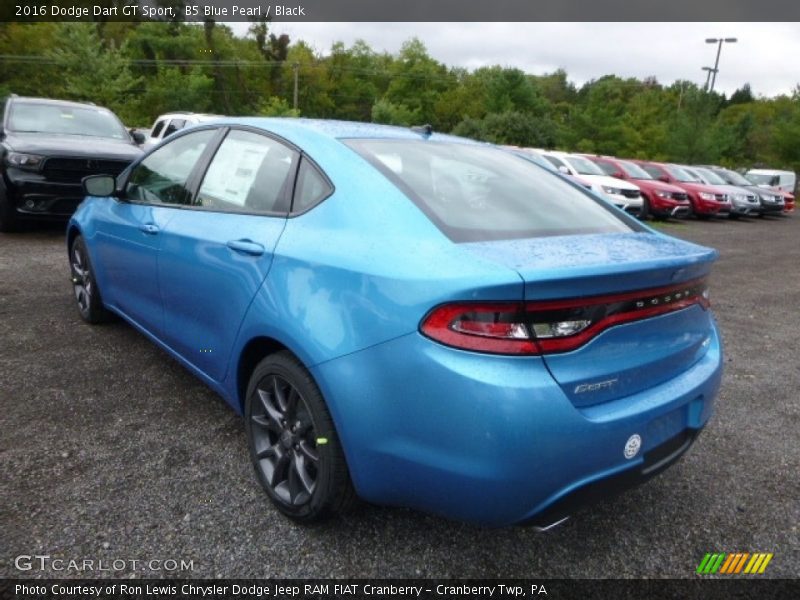 B5 Blue Pearl / Black 2016 Dodge Dart GT Sport