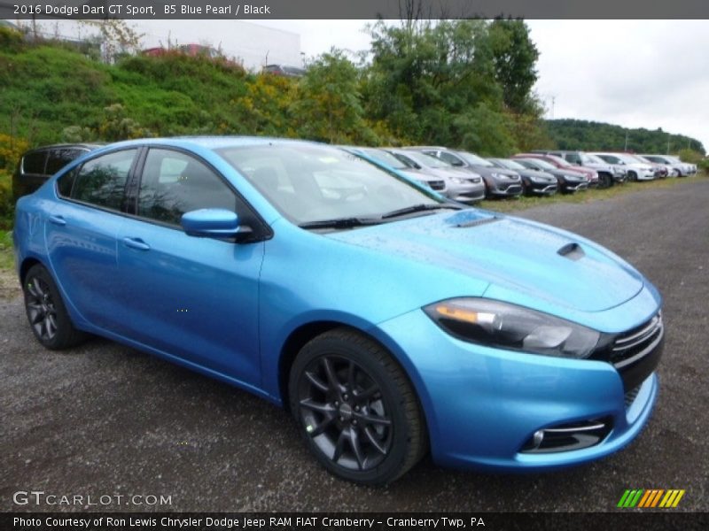 B5 Blue Pearl / Black 2016 Dodge Dart GT Sport