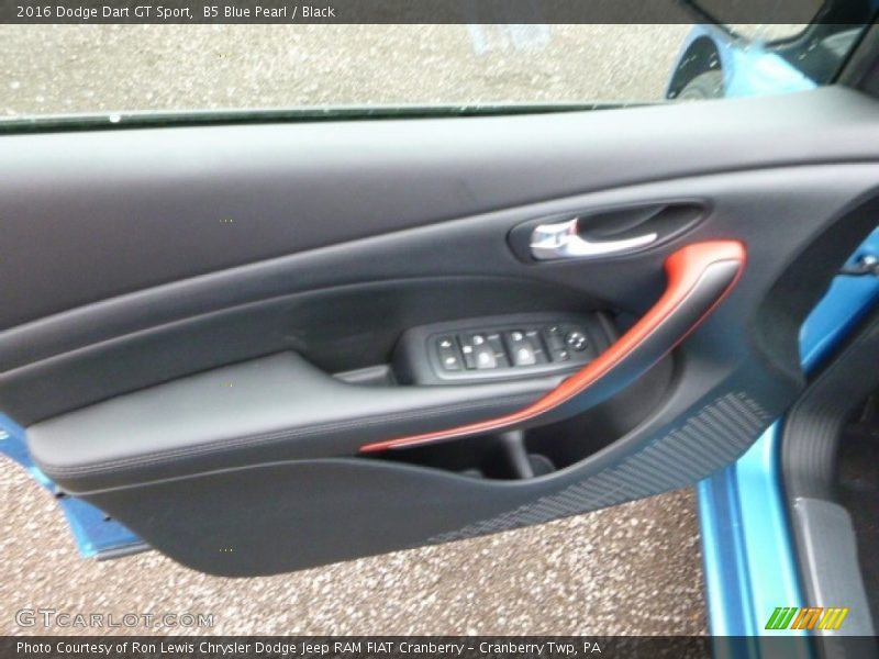 B5 Blue Pearl / Black 2016 Dodge Dart GT Sport
