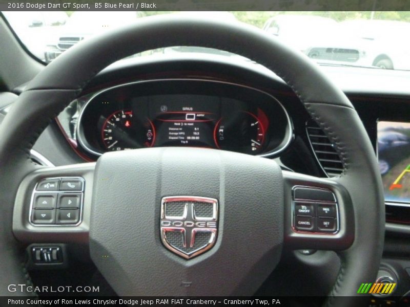 B5 Blue Pearl / Black 2016 Dodge Dart GT Sport