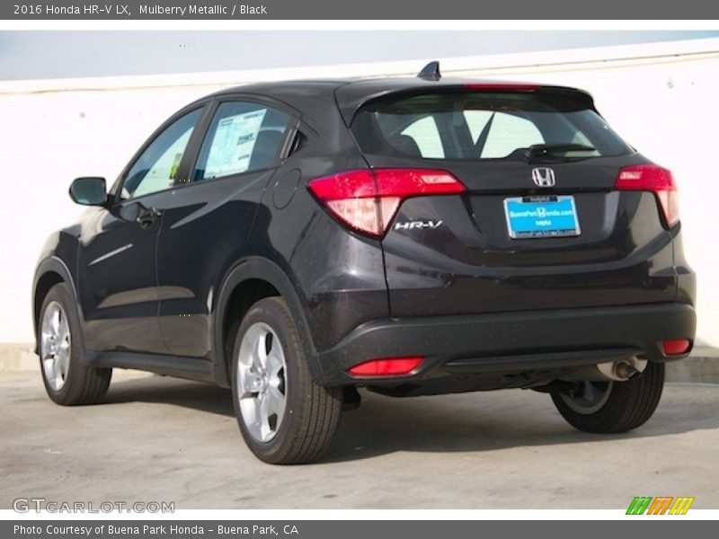 Mulberry Metallic / Black 2016 Honda HR-V LX