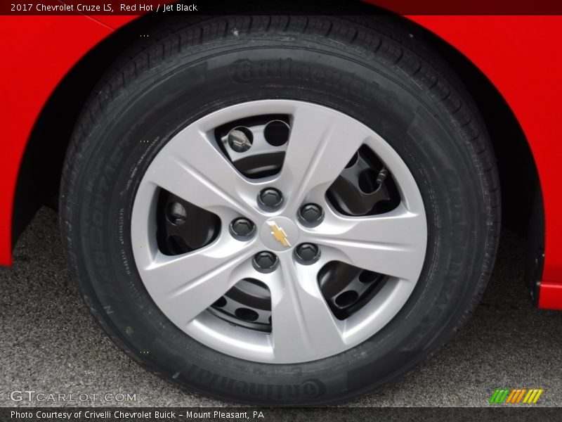 Red Hot / Jet Black 2017 Chevrolet Cruze LS