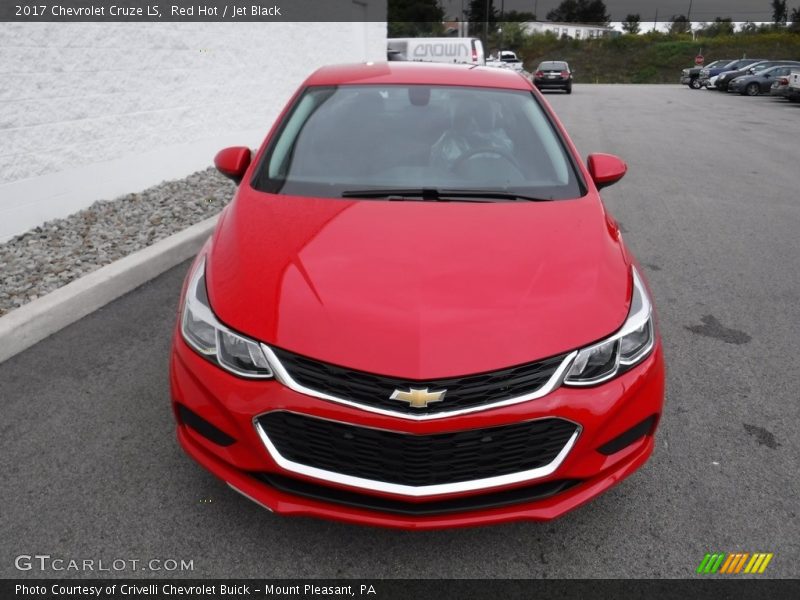 Red Hot / Jet Black 2017 Chevrolet Cruze LS