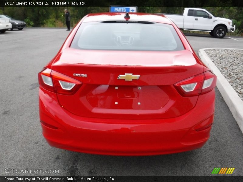 Red Hot / Jet Black 2017 Chevrolet Cruze LS