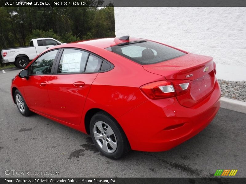 Red Hot / Jet Black 2017 Chevrolet Cruze LS