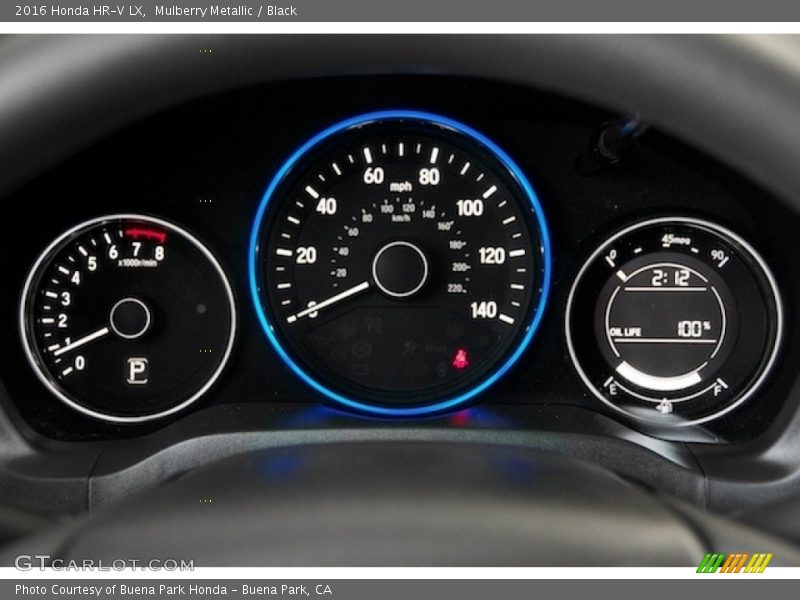 Mulberry Metallic / Black 2016 Honda HR-V LX
