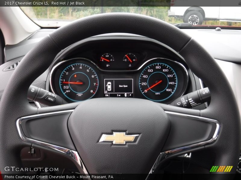 Red Hot / Jet Black 2017 Chevrolet Cruze LS