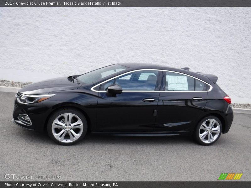 Mosaic Black Metallic / Jet Black 2017 Chevrolet Cruze Premier
