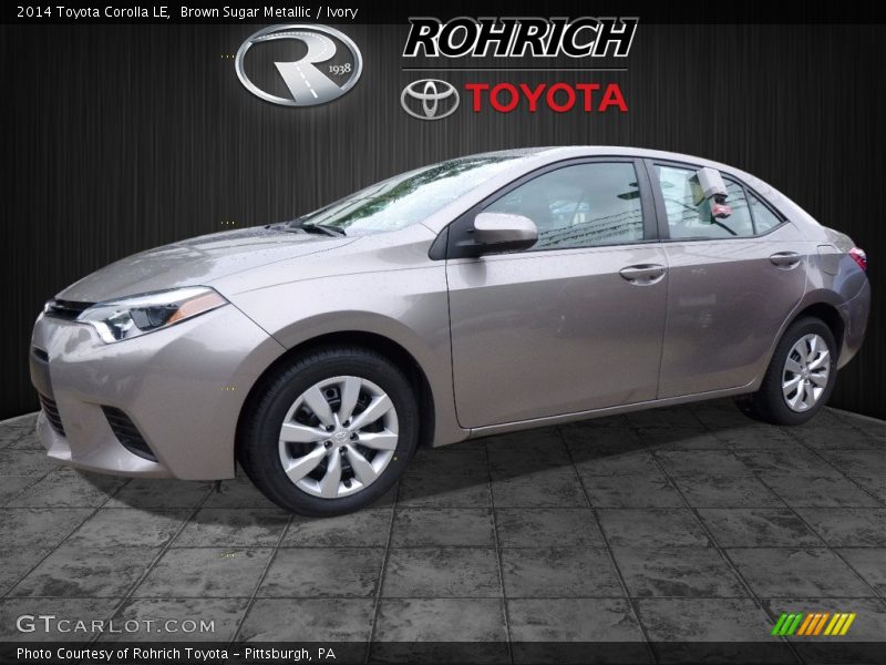 Brown Sugar Metallic / Ivory 2014 Toyota Corolla LE