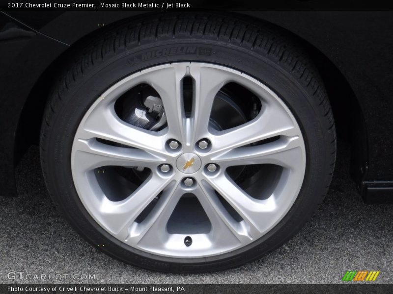 Mosaic Black Metallic / Jet Black 2017 Chevrolet Cruze Premier