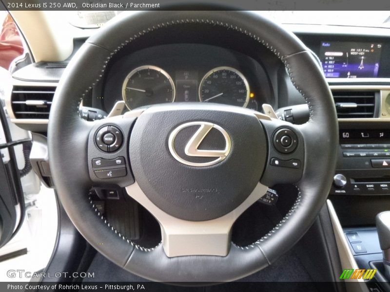 Obsidian Black / Parchment 2014 Lexus IS 250 AWD