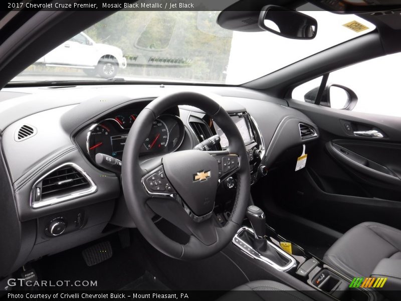 Mosaic Black Metallic / Jet Black 2017 Chevrolet Cruze Premier