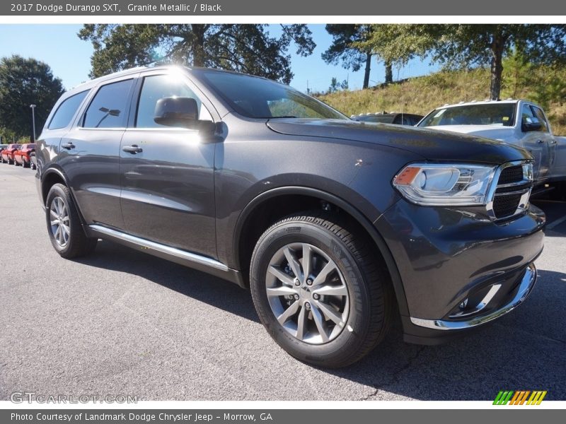 Granite Metallic / Black 2017 Dodge Durango SXT