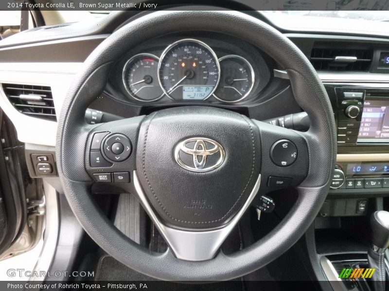 Brown Sugar Metallic / Ivory 2014 Toyota Corolla LE