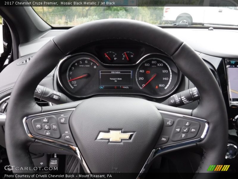 Mosaic Black Metallic / Jet Black 2017 Chevrolet Cruze Premier