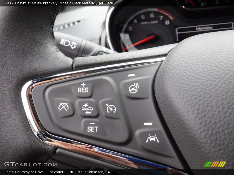 Mosaic Black Metallic / Jet Black 2017 Chevrolet Cruze Premier