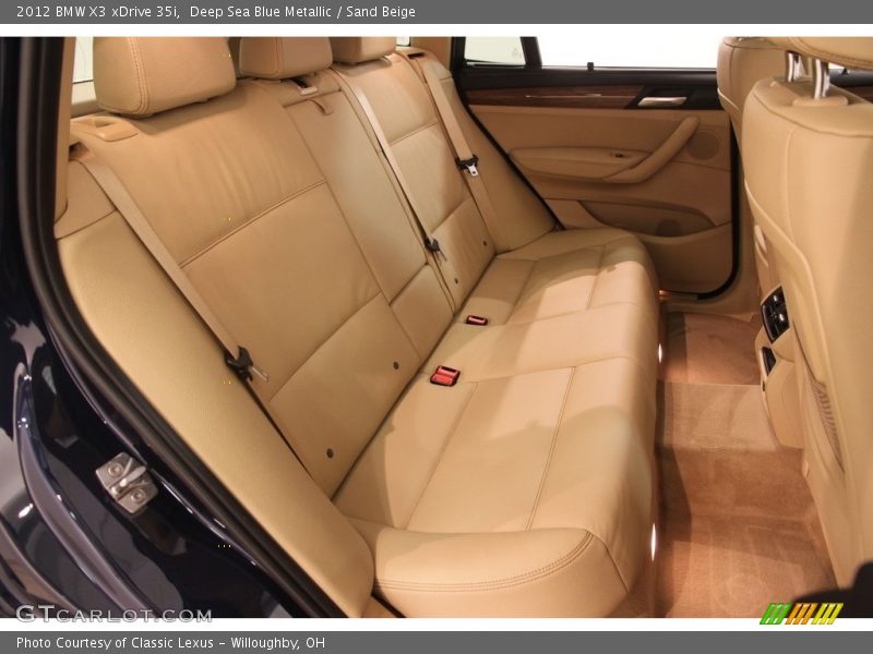 Deep Sea Blue Metallic / Sand Beige 2012 BMW X3 xDrive 35i