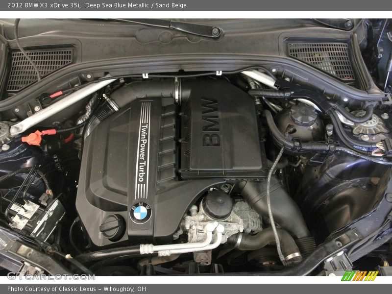 Deep Sea Blue Metallic / Sand Beige 2012 BMW X3 xDrive 35i