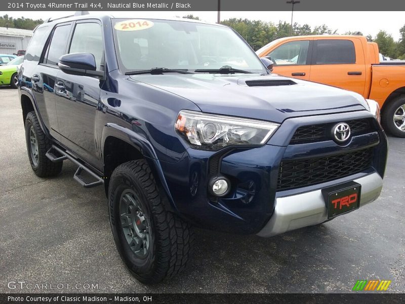 Nautical Blue Metallic / Black 2014 Toyota 4Runner Trail 4x4