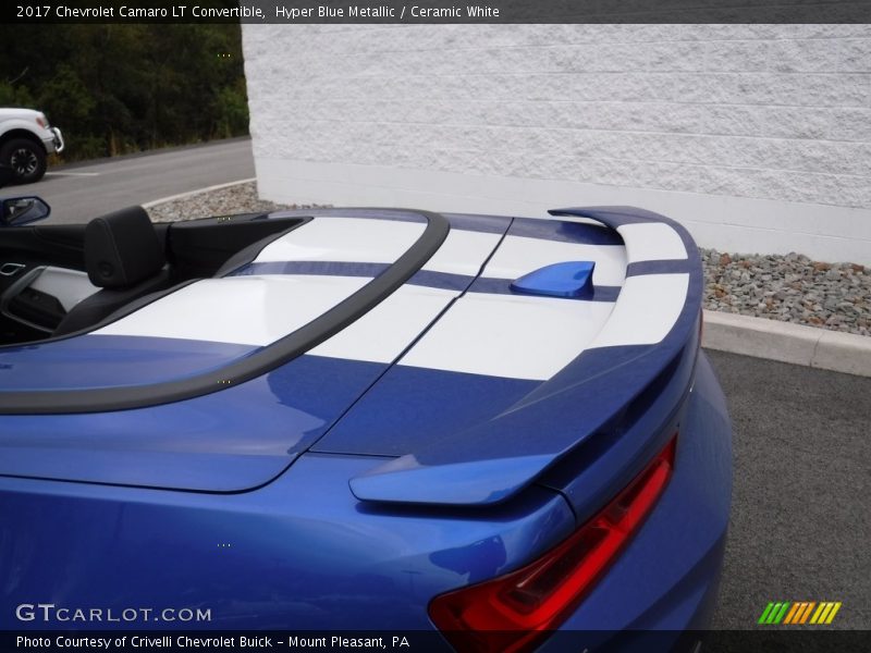 Hyper Blue Metallic / Ceramic White 2017 Chevrolet Camaro LT Convertible