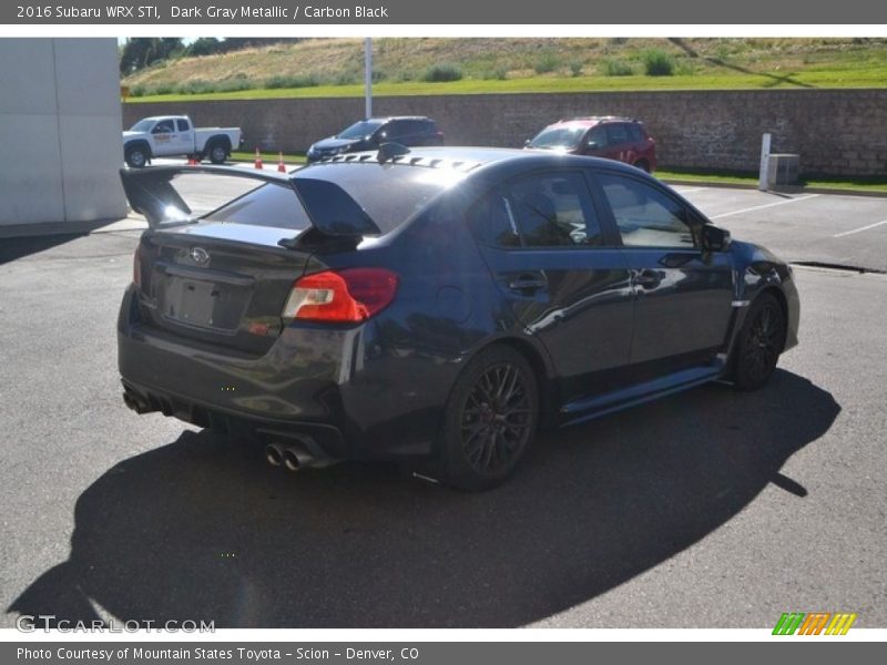 Dark Gray Metallic / Carbon Black 2016 Subaru WRX STI