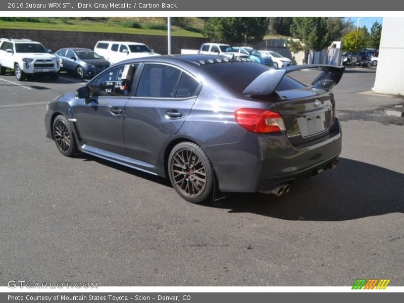 Dark Gray Metallic / Carbon Black 2016 Subaru WRX STI