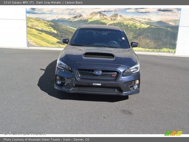 Dark Gray Metallic / Carbon Black 2016 Subaru WRX STI