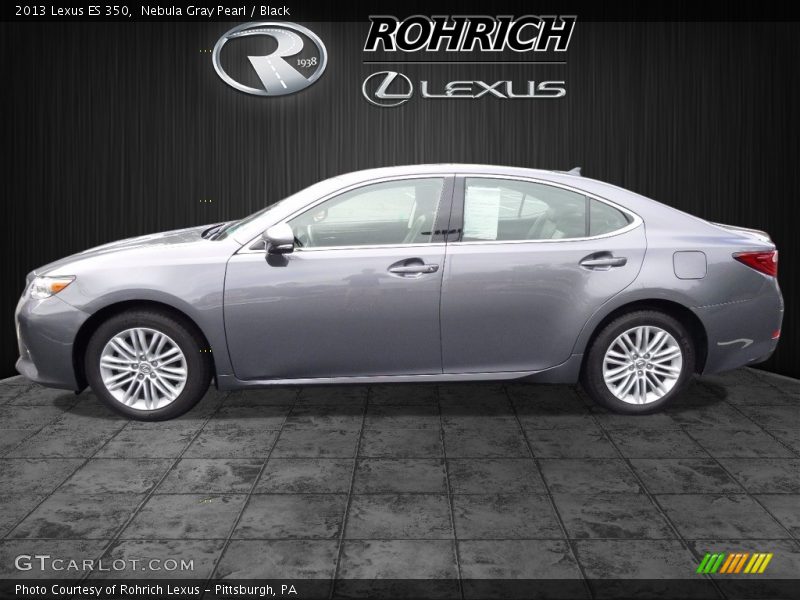 Nebula Gray Pearl / Black 2013 Lexus ES 350