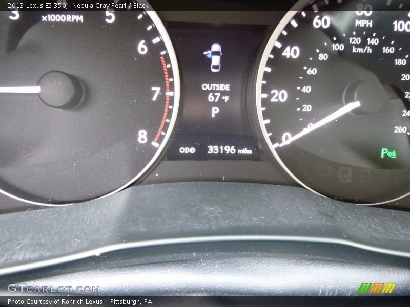 Nebula Gray Pearl / Black 2013 Lexus ES 350