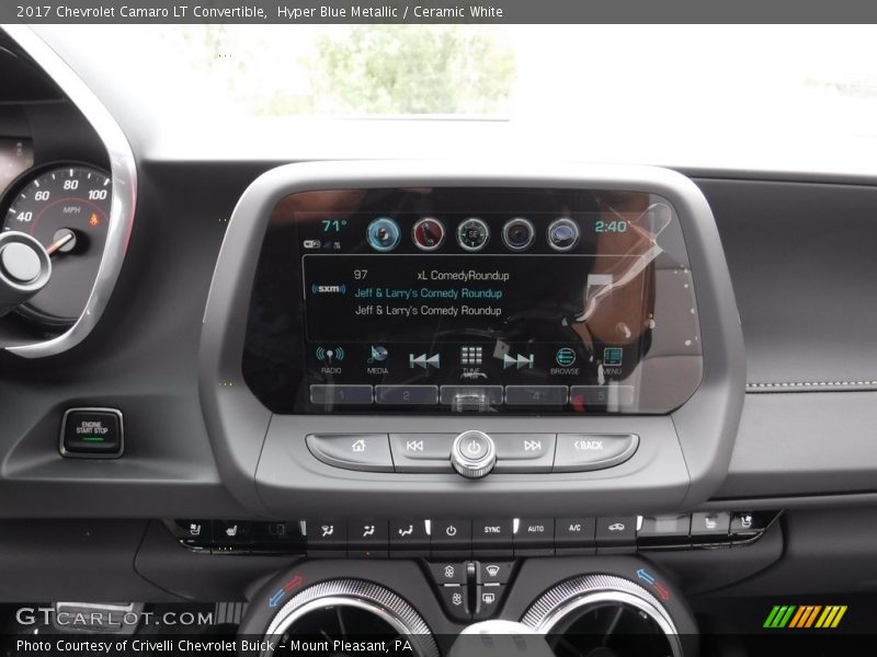 Controls of 2017 Camaro LT Convertible