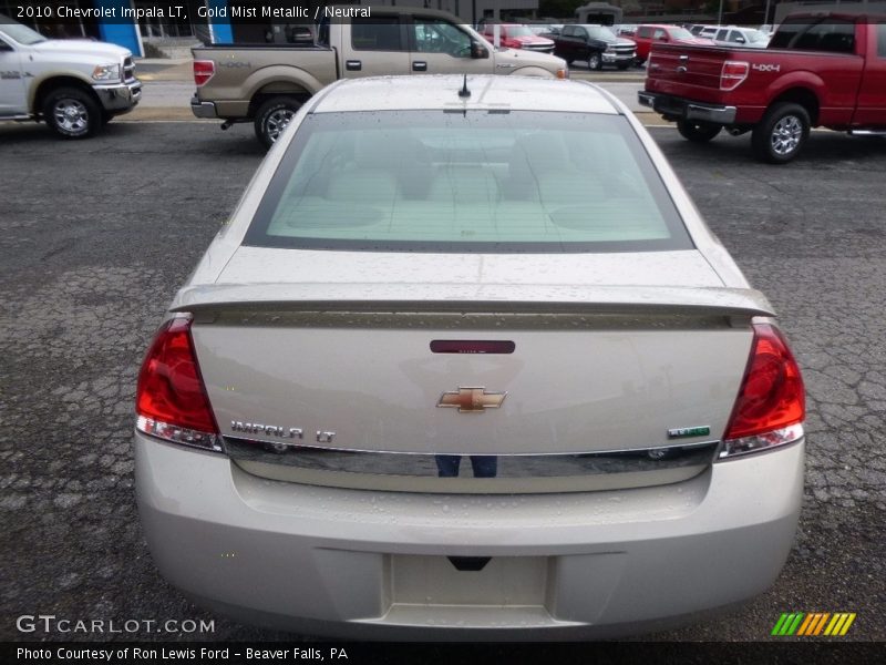 Gold Mist Metallic / Neutral 2010 Chevrolet Impala LT