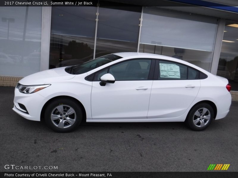 Summit White / Jet Black 2017 Chevrolet Cruze LS
