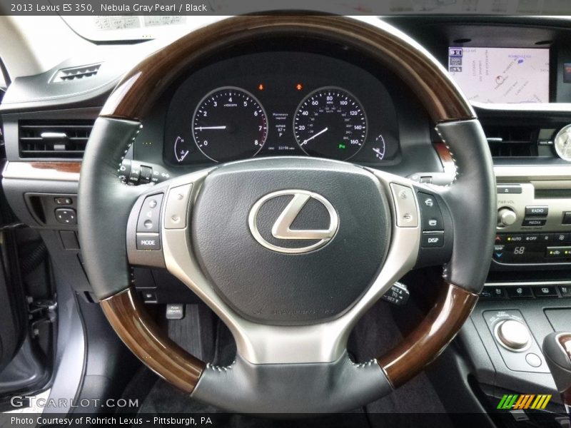 Nebula Gray Pearl / Black 2013 Lexus ES 350