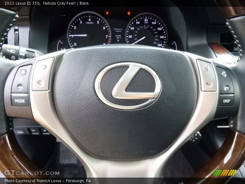 Nebula Gray Pearl / Black 2013 Lexus ES 350