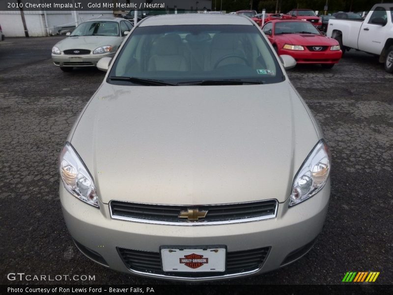 Gold Mist Metallic / Neutral 2010 Chevrolet Impala LT