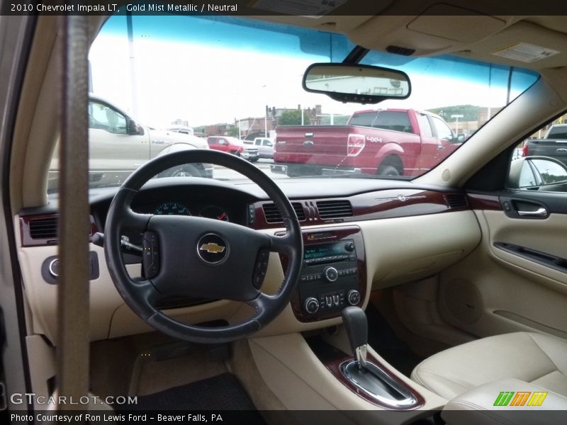 Gold Mist Metallic / Neutral 2010 Chevrolet Impala LT