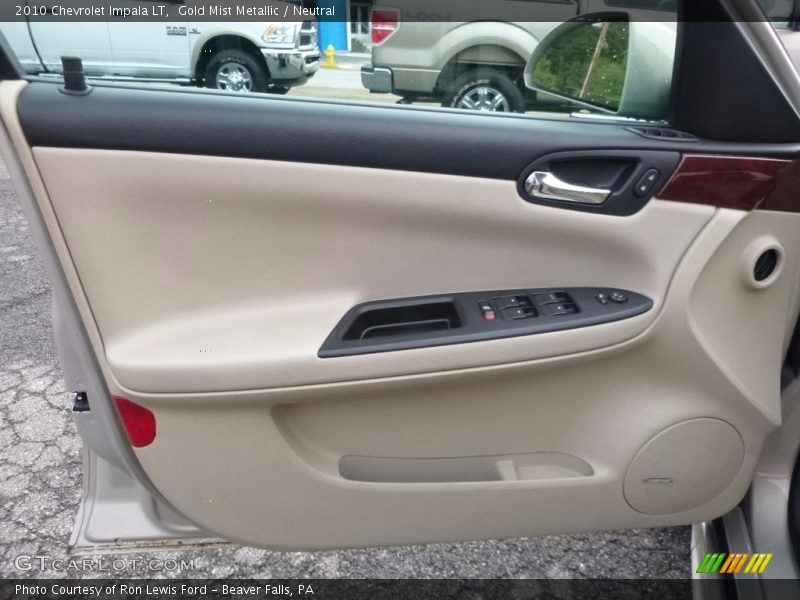 Gold Mist Metallic / Neutral 2010 Chevrolet Impala LT
