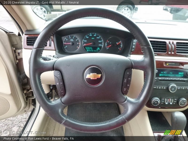 Gold Mist Metallic / Neutral 2010 Chevrolet Impala LT