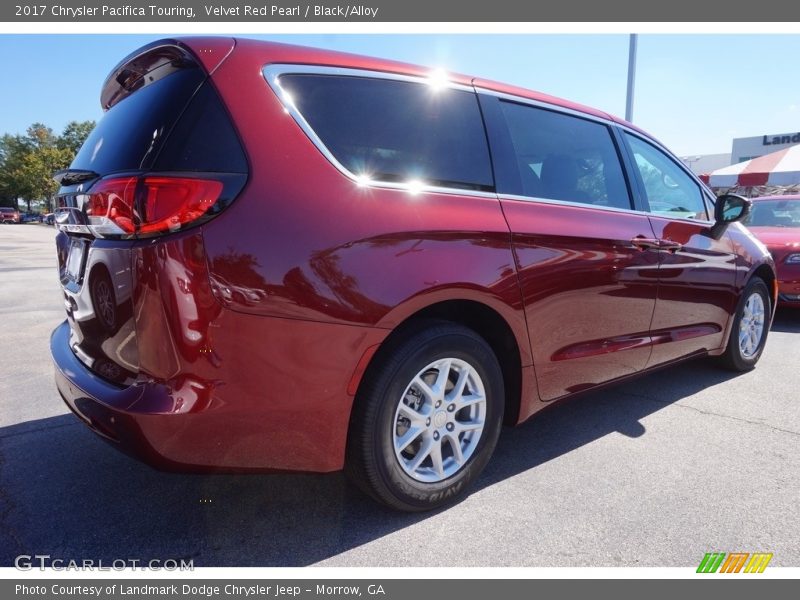 Velvet Red Pearl / Black/Alloy 2017 Chrysler Pacifica Touring