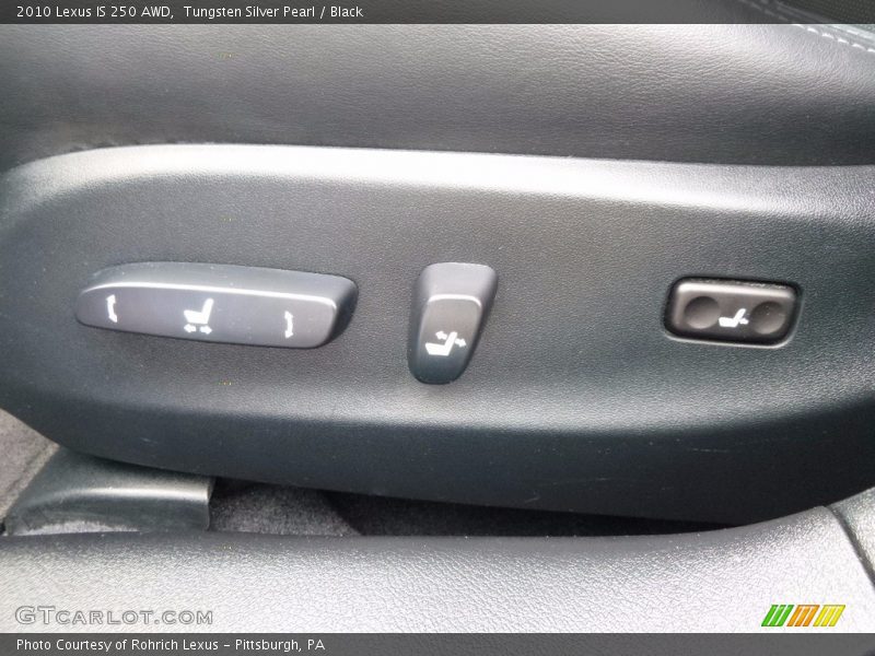 Tungsten Silver Pearl / Black 2010 Lexus IS 250 AWD