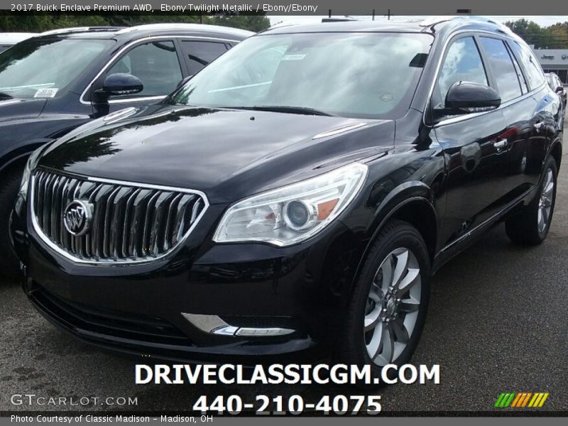 Ebony Twilight Metallic / Ebony/Ebony 2017 Buick Enclave Premium AWD