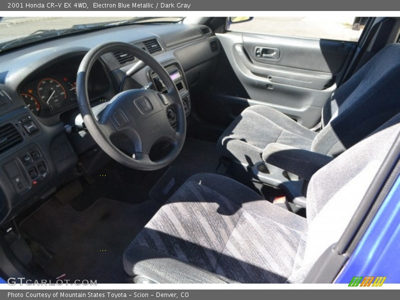 Electron Blue Metallic / Dark Gray 2001 Honda CR-V EX 4WD