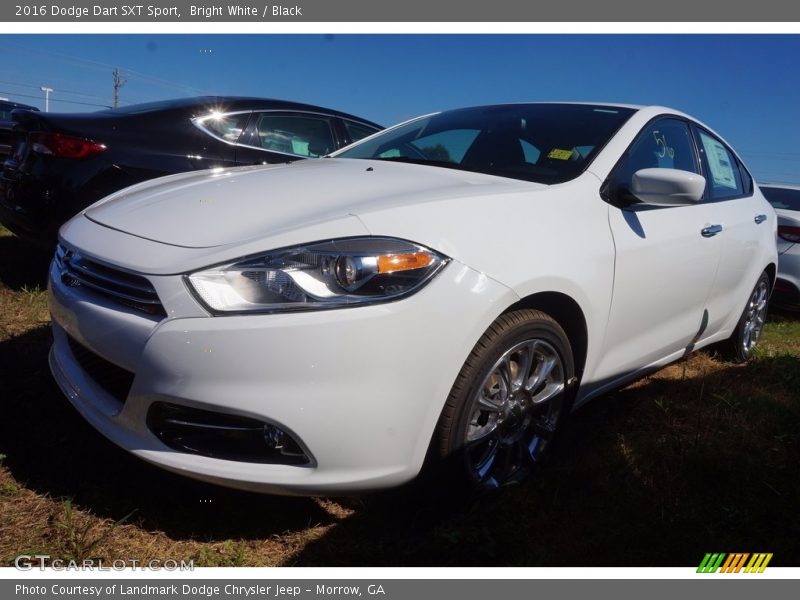 Bright White / Black 2016 Dodge Dart SXT Sport