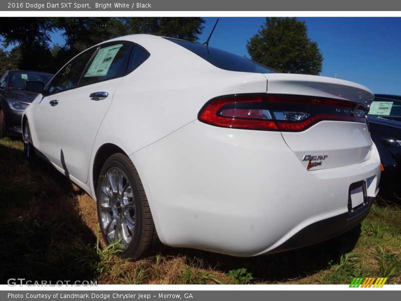 Bright White / Black 2016 Dodge Dart SXT Sport