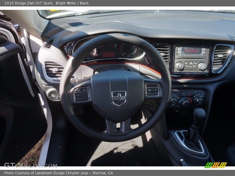 Bright White / Black 2016 Dodge Dart SXT Sport