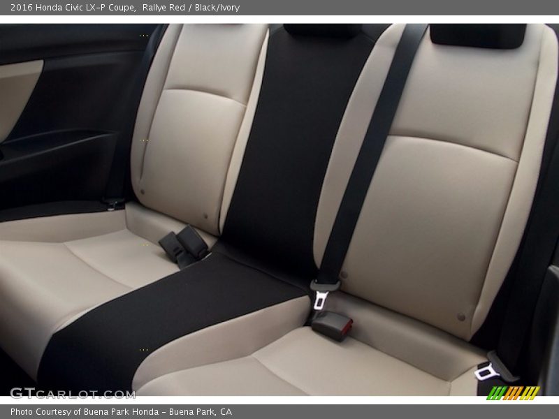 Rallye Red / Black/Ivory 2016 Honda Civic LX-P Coupe
