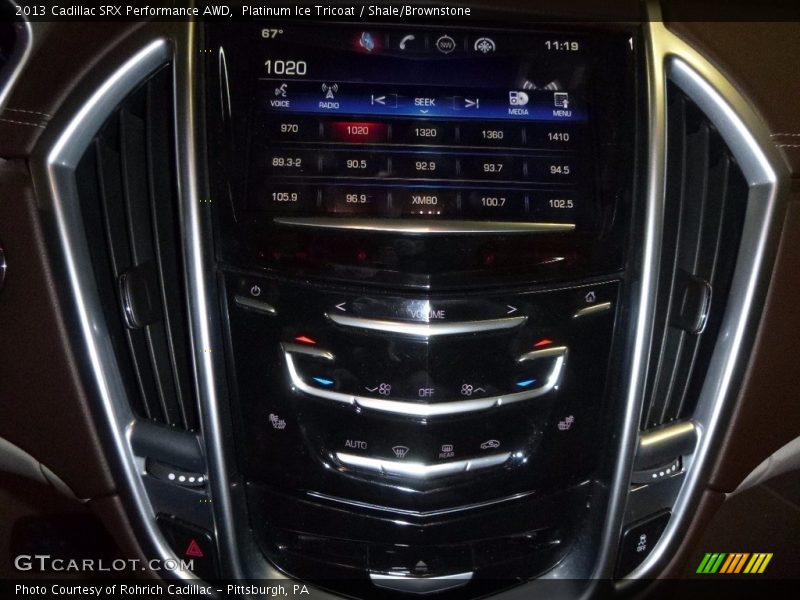 Platinum Ice Tricoat / Shale/Brownstone 2013 Cadillac SRX Performance AWD