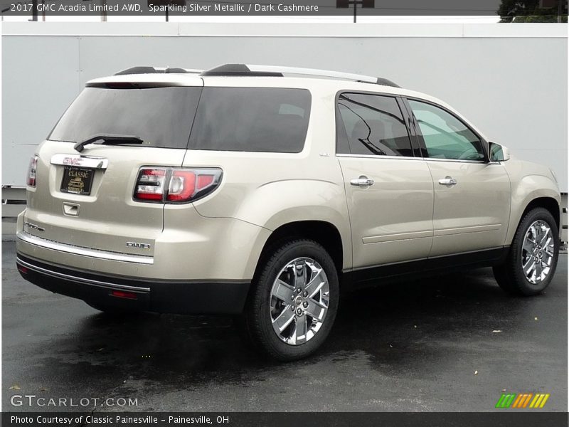 Sparkling Silver Metallic / Dark Cashmere 2017 GMC Acadia Limited AWD