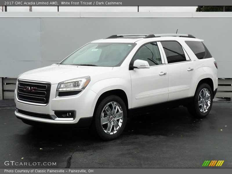 White Frost Tricoat / Dark Cashmere 2017 GMC Acadia Limited AWD
